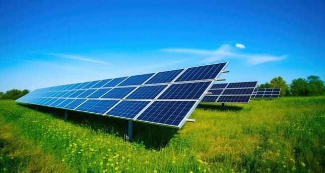 solar energy revolution embracing sustainability through solar panels for clean renewable power generative ai photo 1